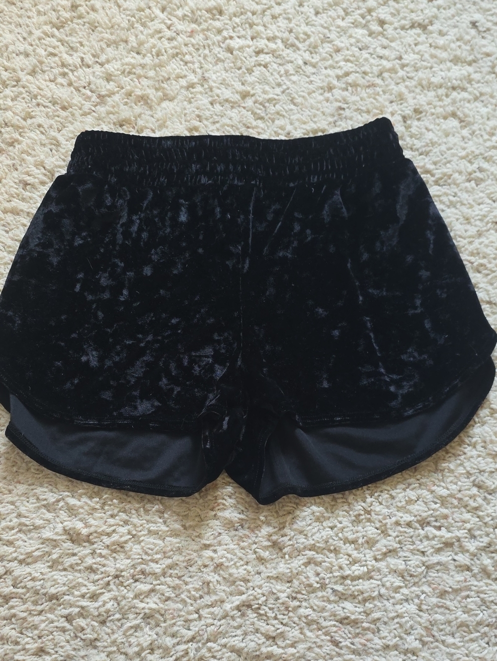 Urban Renewal Black Velvet Women's Shors